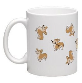 Corgi dog mug / Queen mug / animal gifts / dog lovers mug