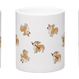 Corgi dog mug / Queen mug / animal gifts / dog lovers mug