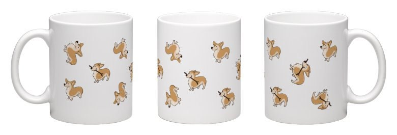 Corgi dog mug / Queen mug / animal gifts / dog lovers mug