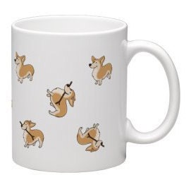Corgi dog mug / Queen mug / animal gifts / dog lovers mug