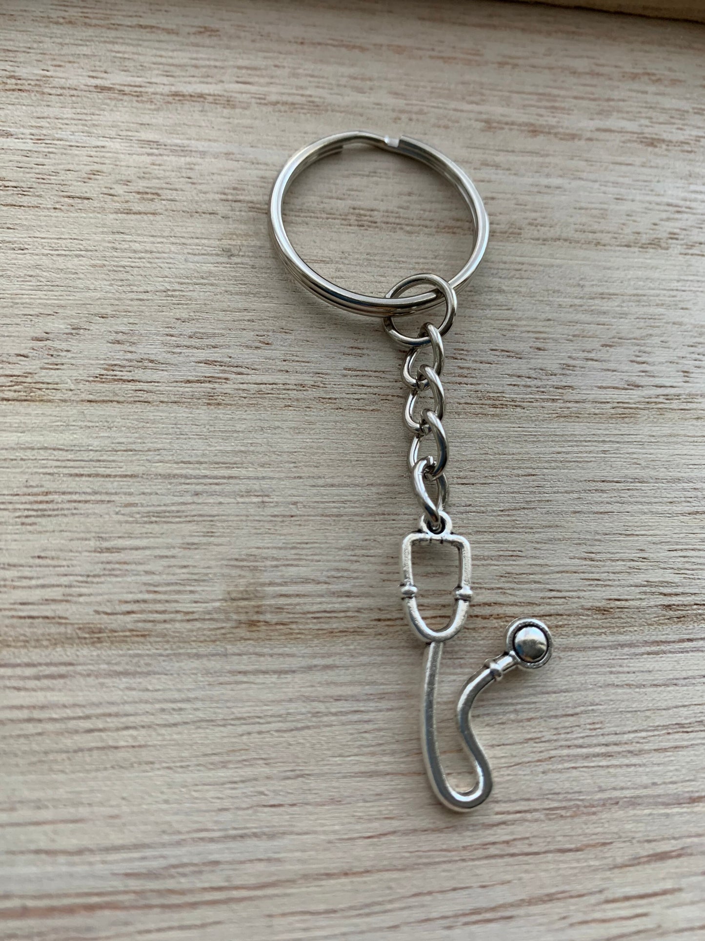 Personalised Stethoscope keyring / doctor keychain / nurse gift / midwife