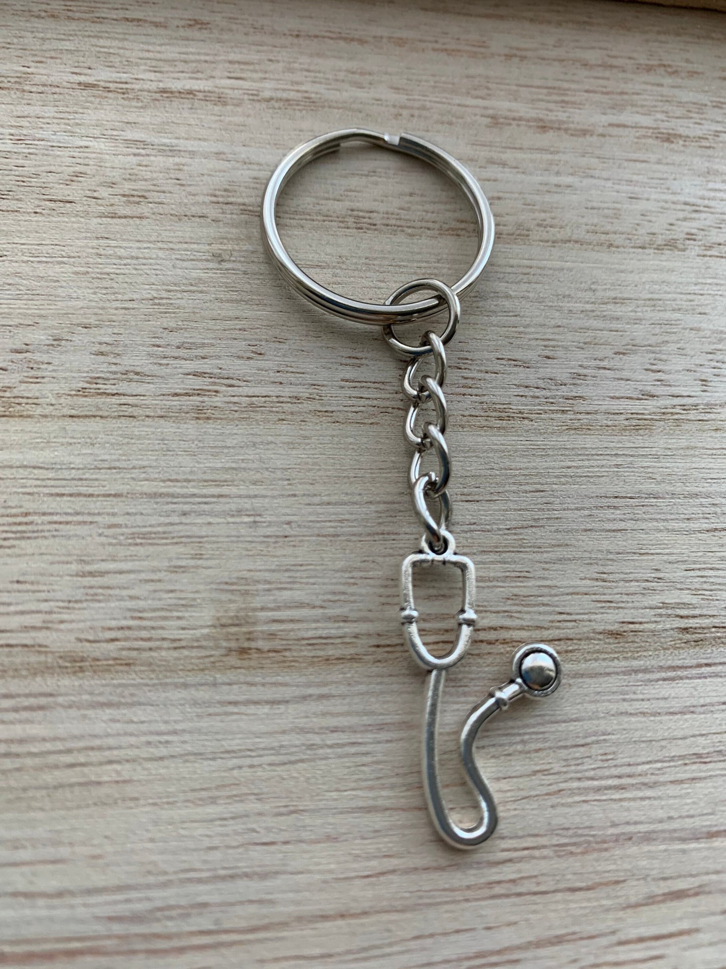 Personalised Stethoscope keyring / doctor keychain / nurse gift / midwife