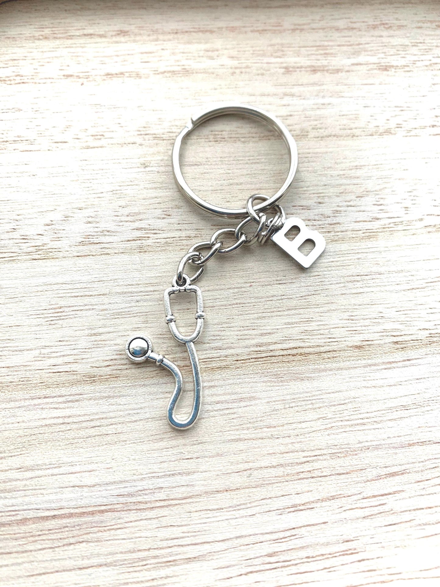 Personalised Stethoscope keyring / doctor keychain / nurse gift / midwife