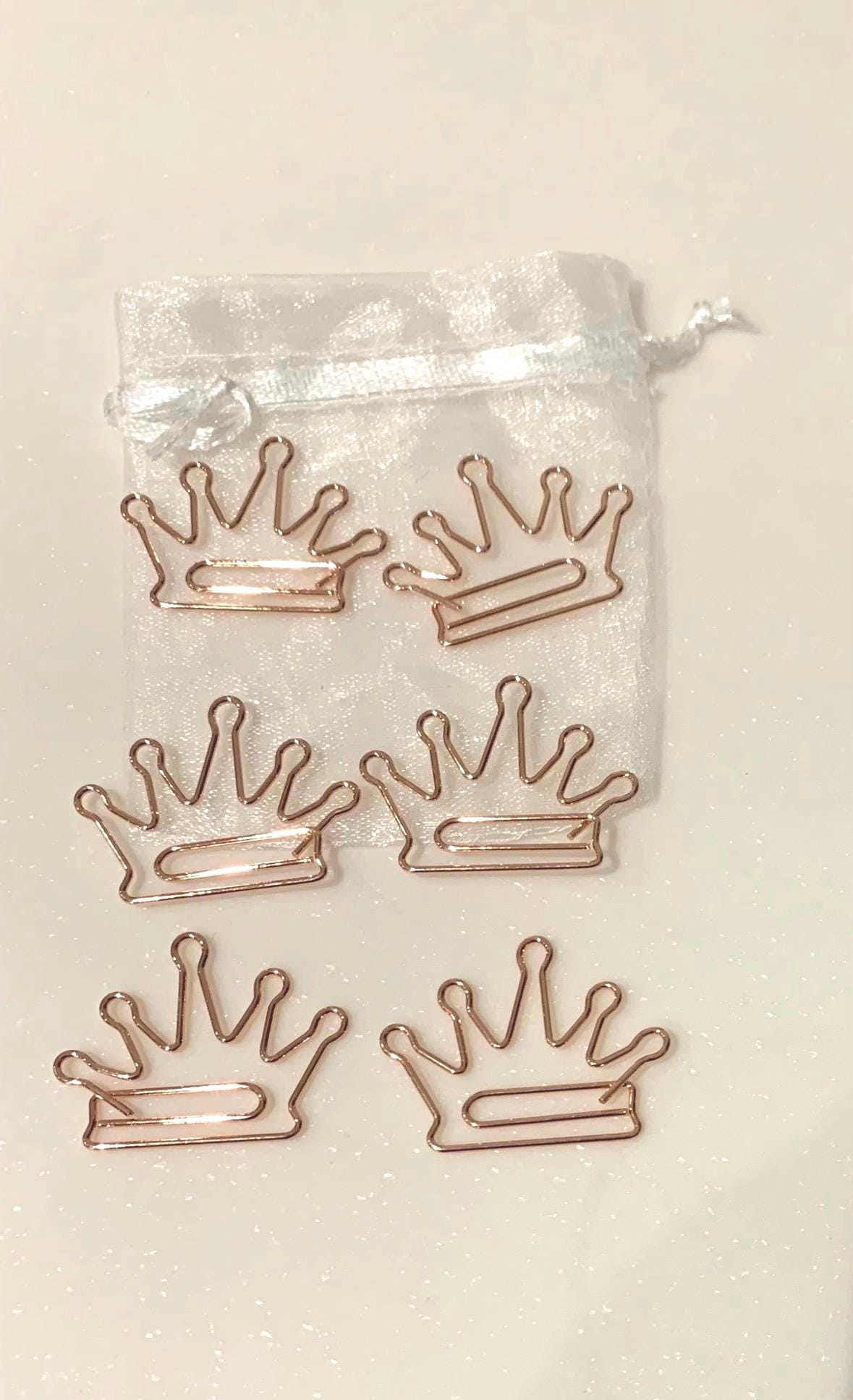 Crown Paperclips / Queen stationary planner / back to school / cute Paperclips