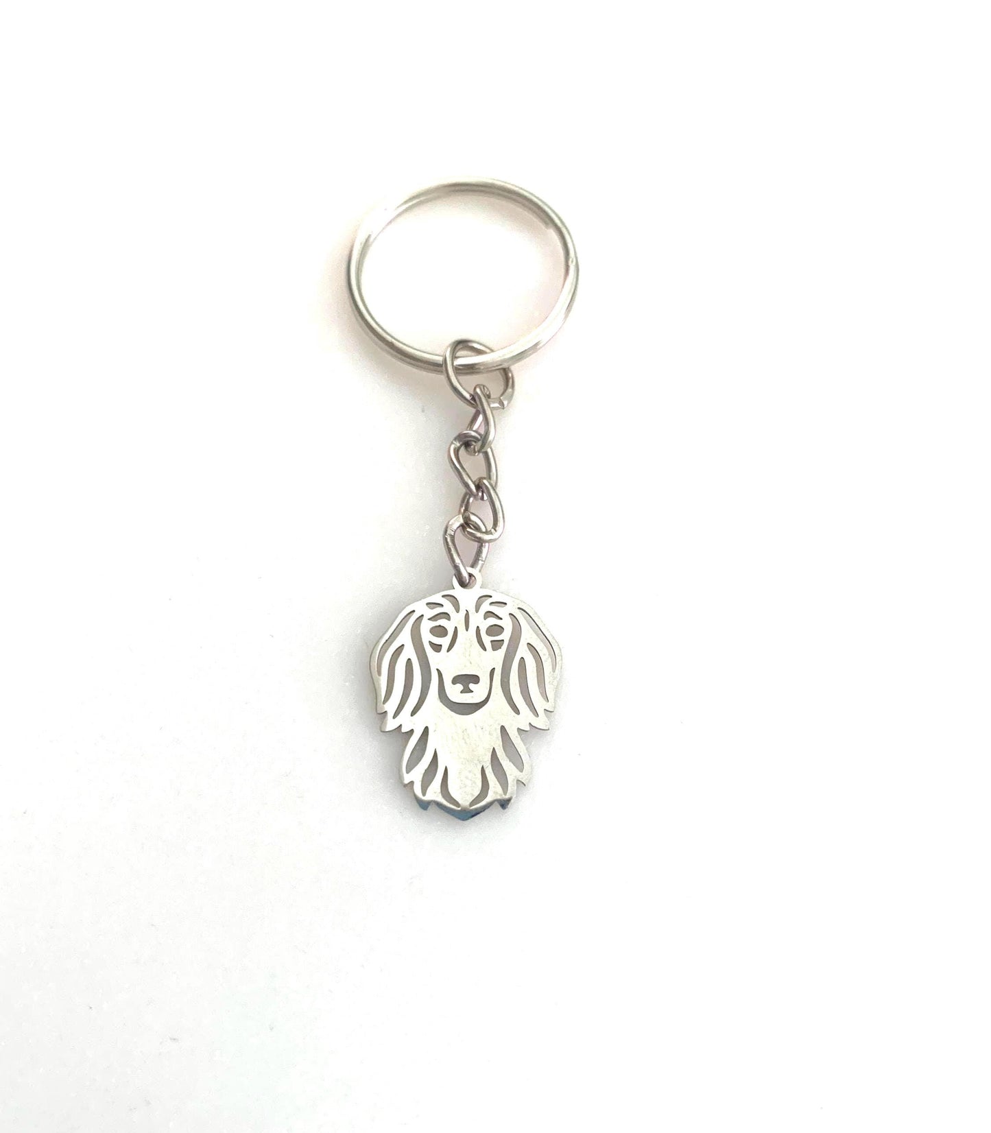 Sausage Dog keyring / Daschund necklace and keyring gift set