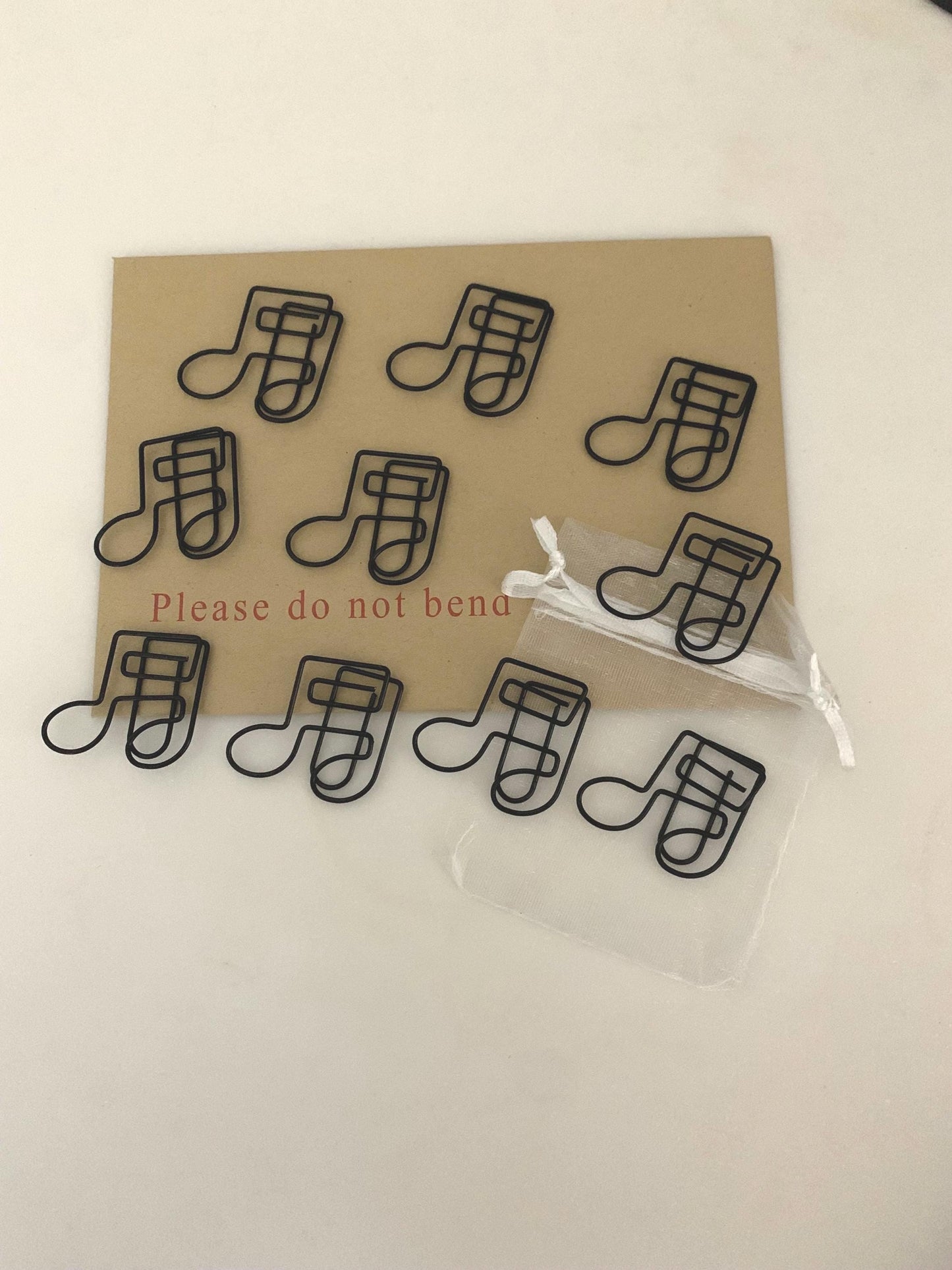 Music note Paperclips/ musical stationery / bookmark