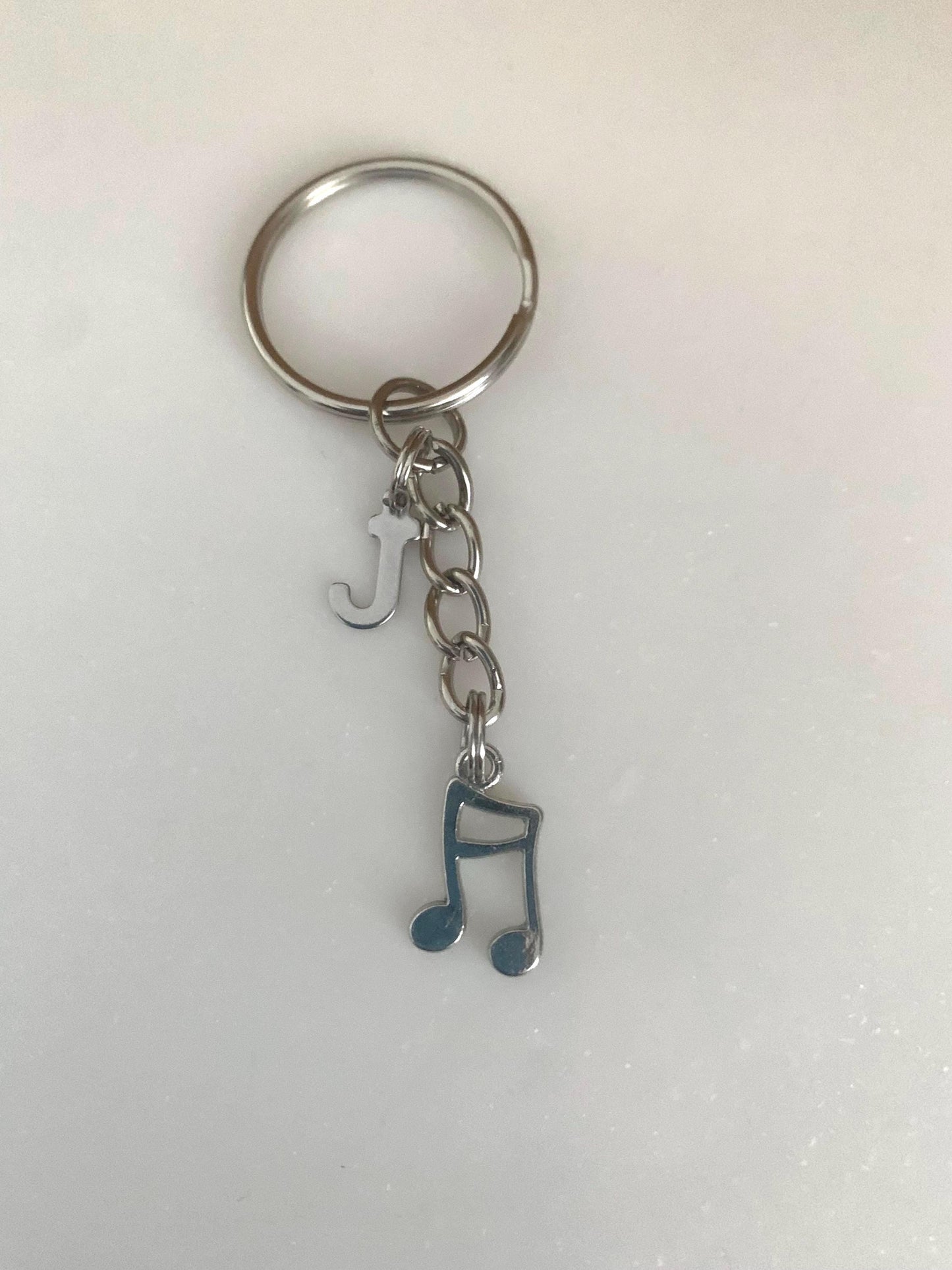 Personalised Music Note keyring / music lovers gift