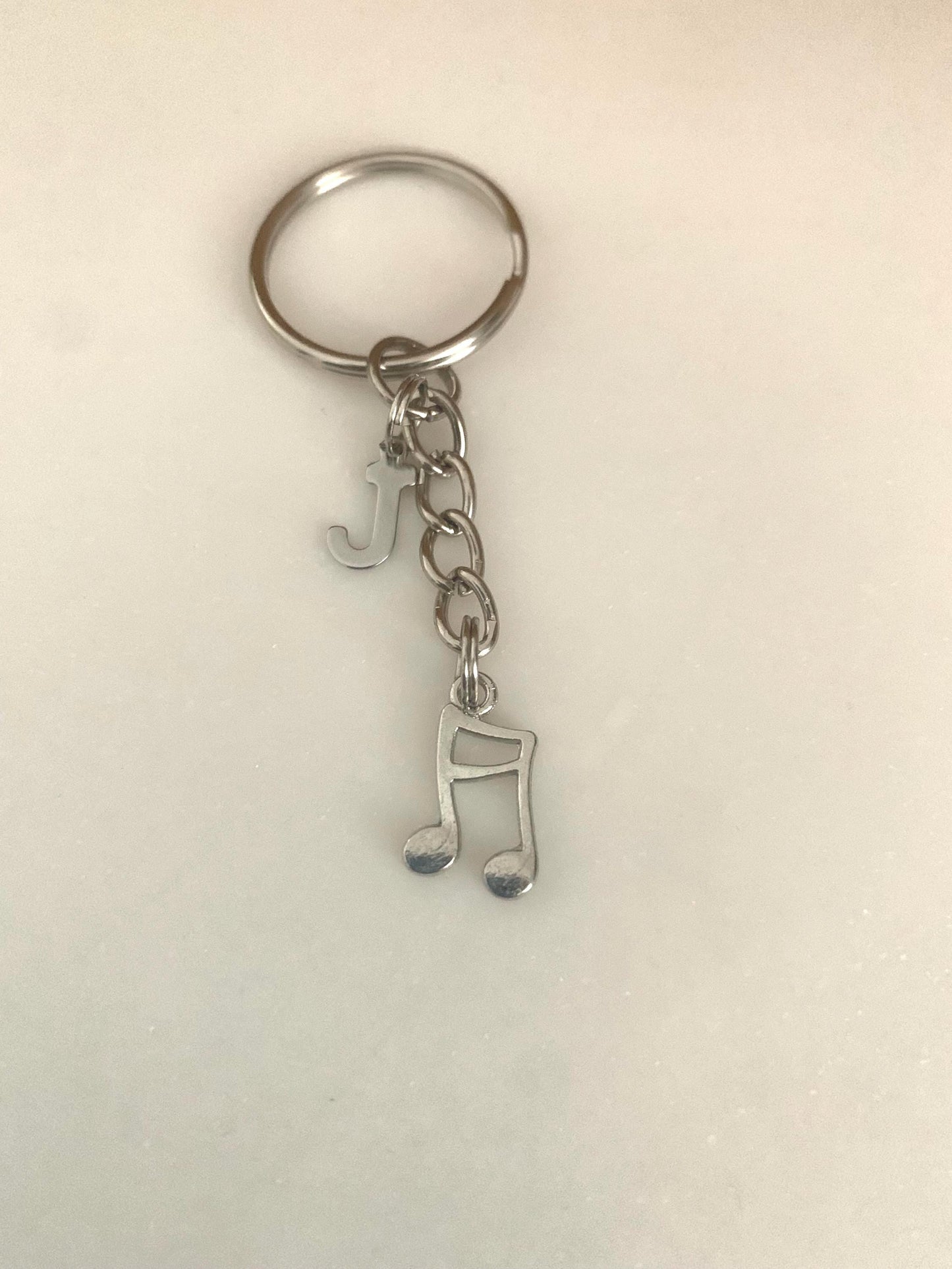 Personalised Music Note keyring / music lovers gift