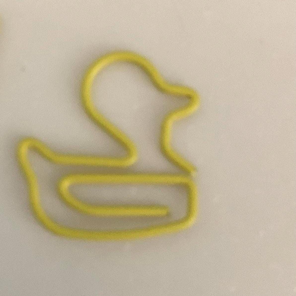 Yellow Duck Paperclips