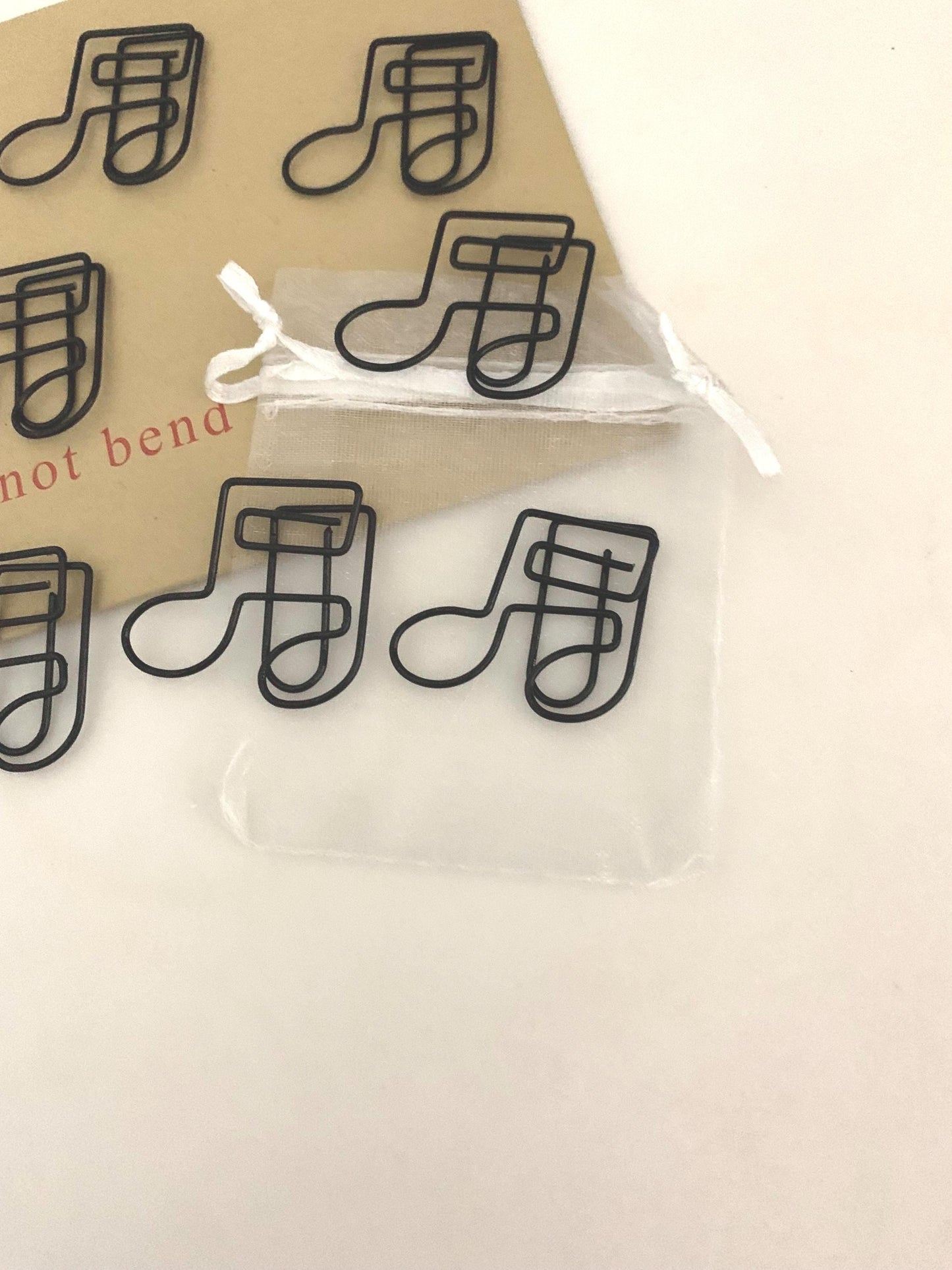 Music note Paperclips/ musical stationery / bookmark