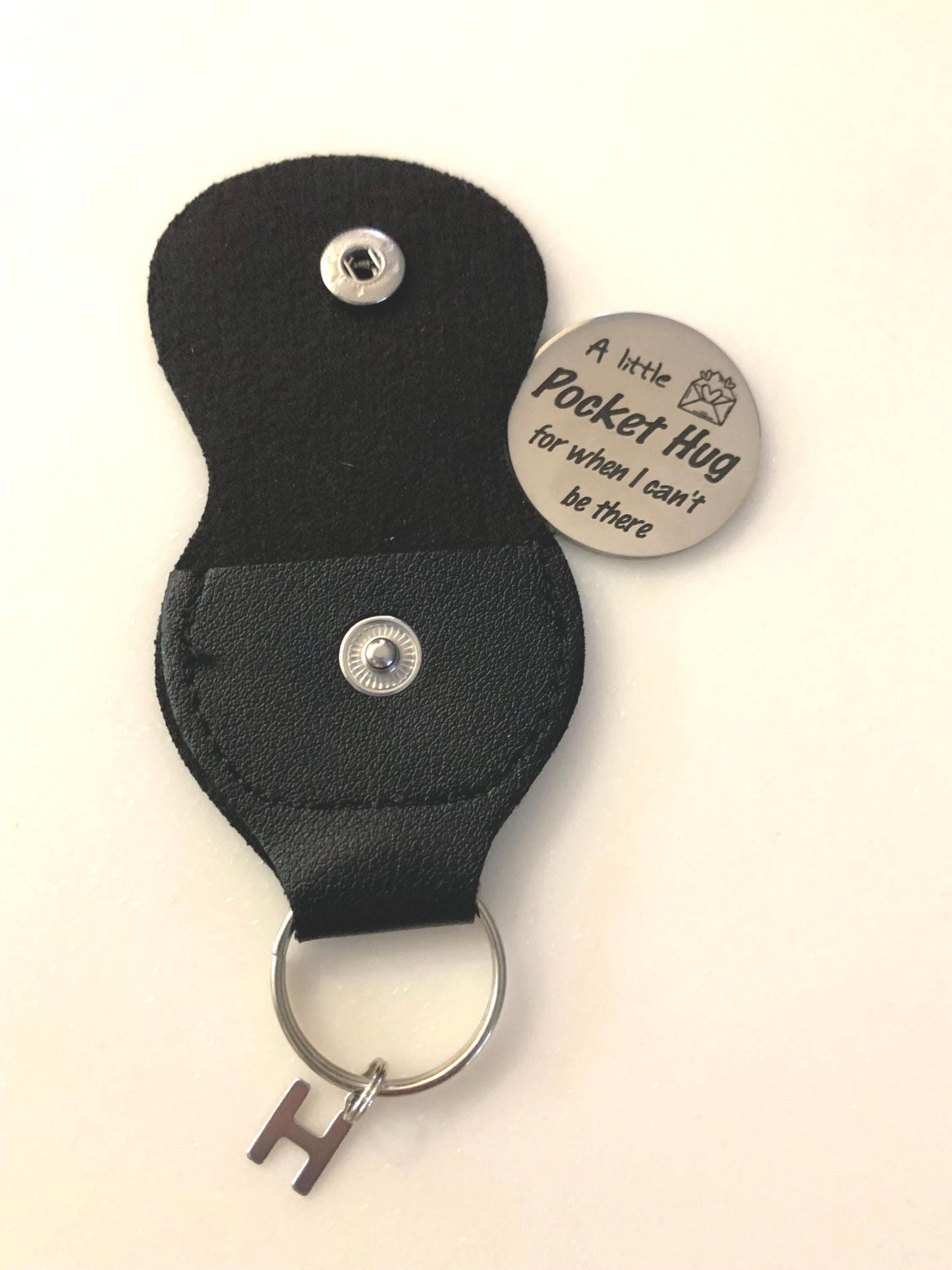 Personalised Little Pocket hug / cute pocket keyring / anxiety hug gift