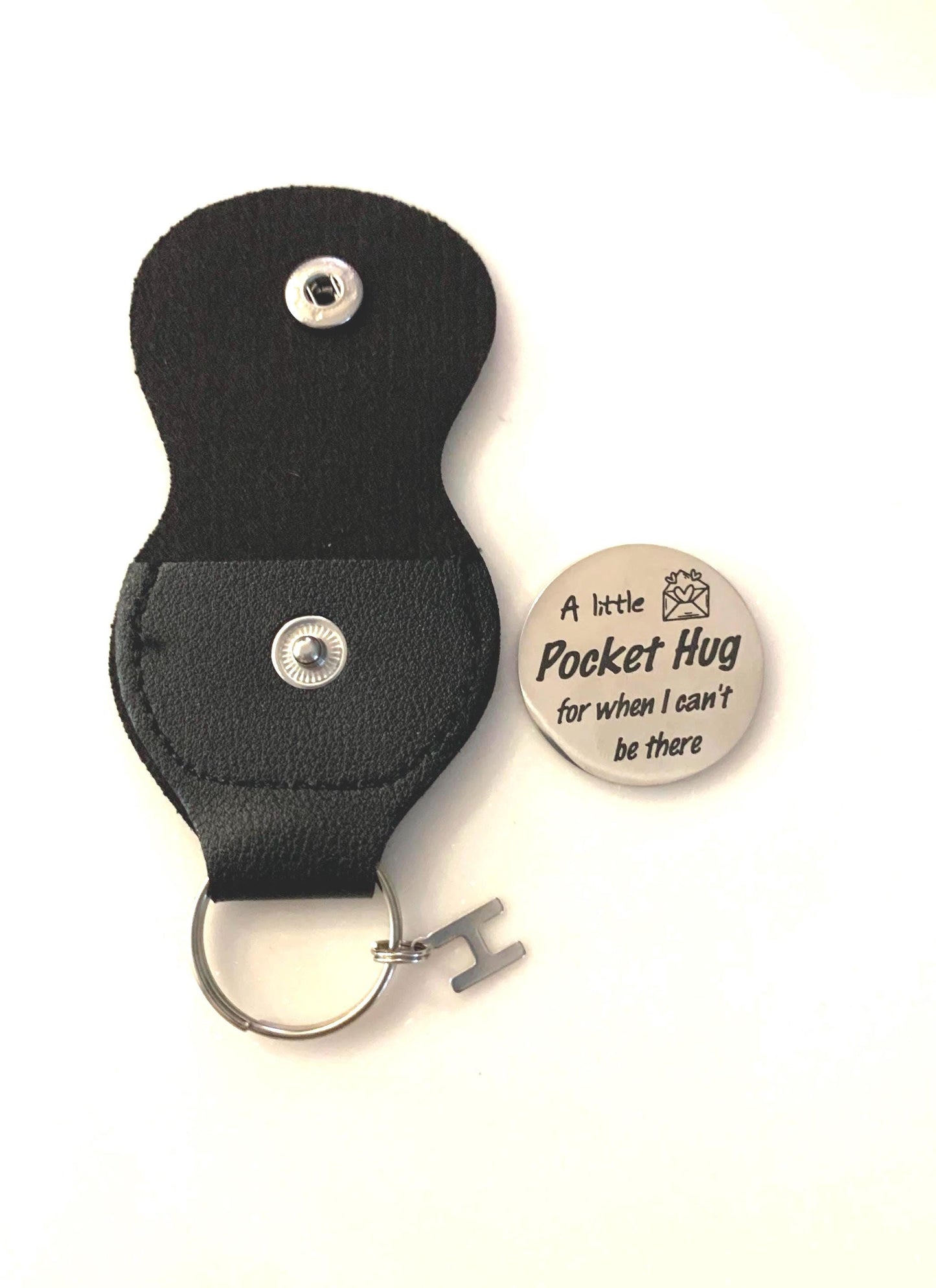Personalised Little Pocket hug / cute pocket keyring / anxiety hug gift
