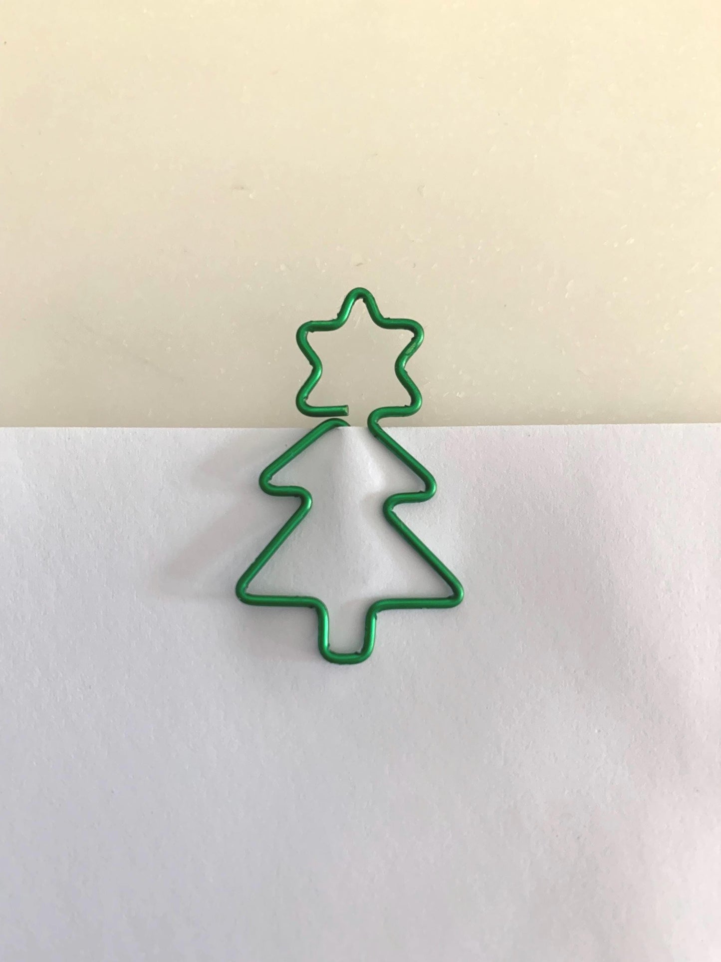 Christmas Tree Paperclips / Xmas stationery / cute Paperclips