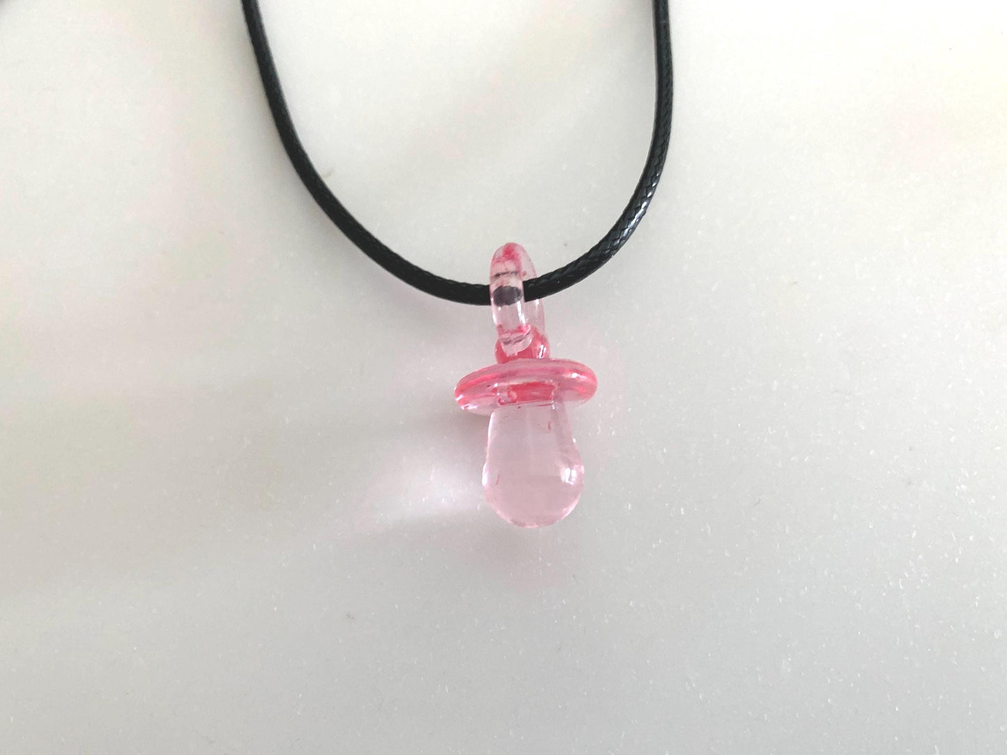 Retro Dummy Necklace / baby shower game gift