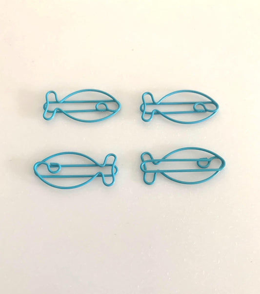 Blue Fish Paperclips