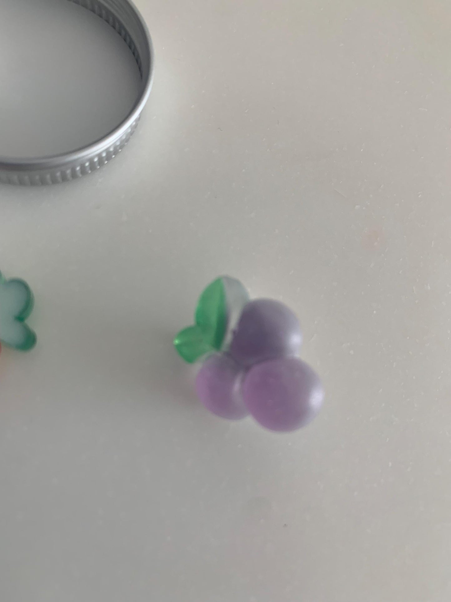 Strawberry shaped Push Pins / cute melon slice peach corkboard pins / thumb tacks / drawing pins