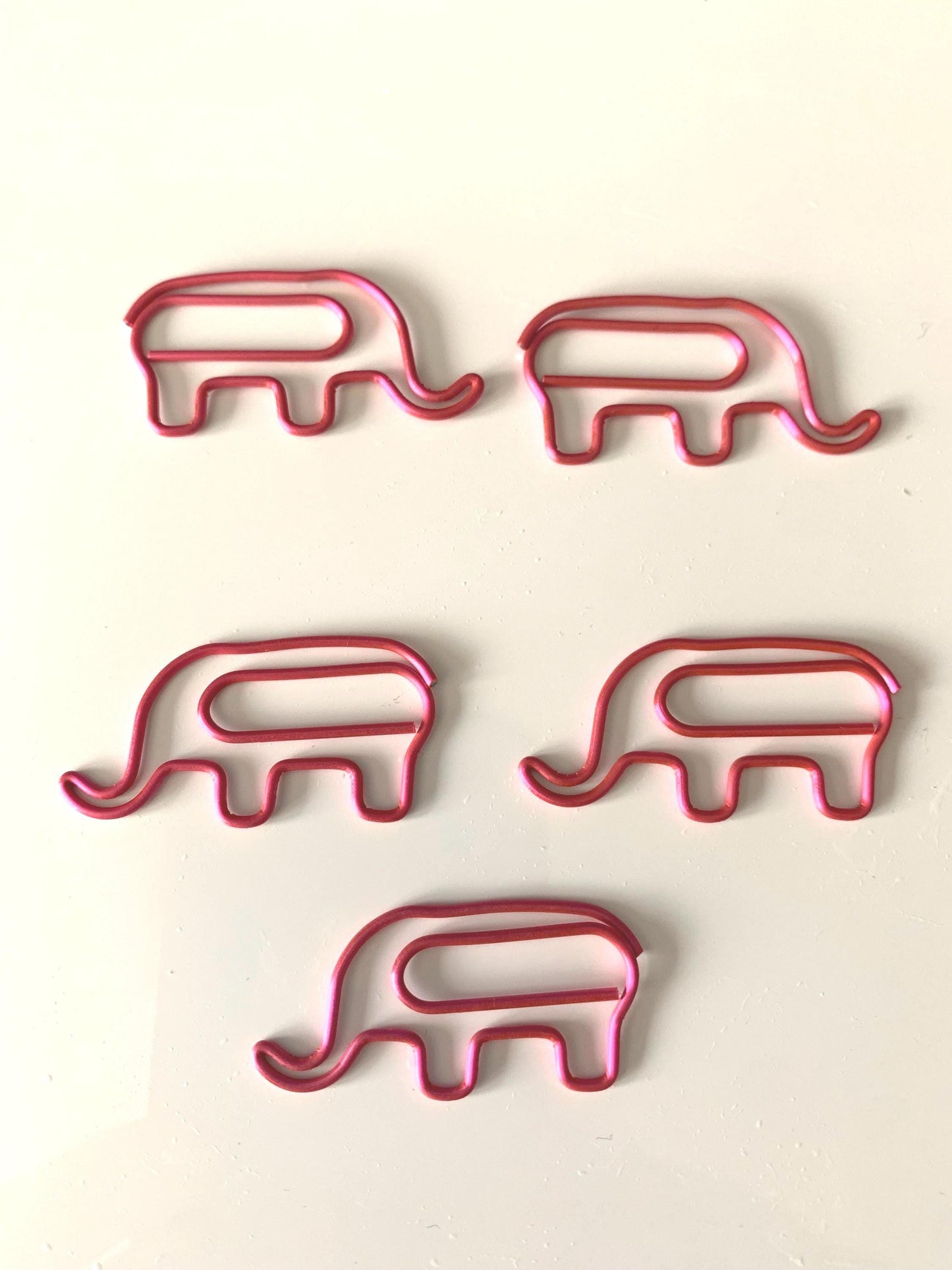 Pink Elephant Paperclips