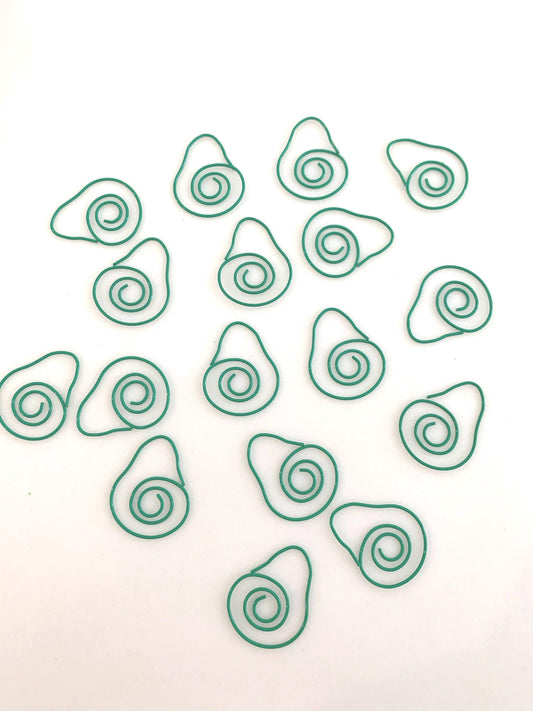 Avocado Paperclips students / back to school stationery