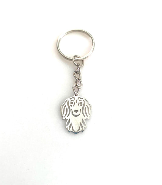 Sausage Dog keyring /  Daschund necklace and keyring gift set