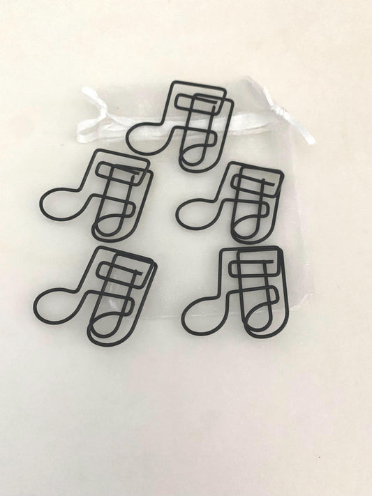 Music note Paperclips/ musical stationery / bookmark
