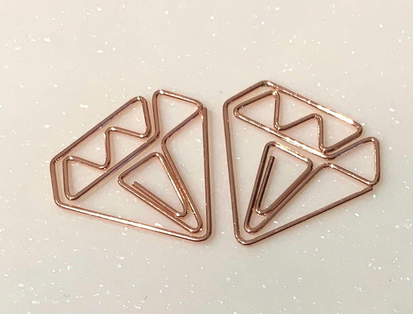 Diamond shape Paperclips stationery / stocking fillers  / back to school / cute Paperclips