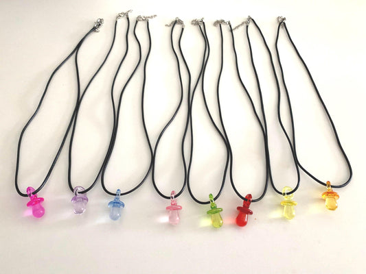 Retro Dummy Necklace / baby shower game gift