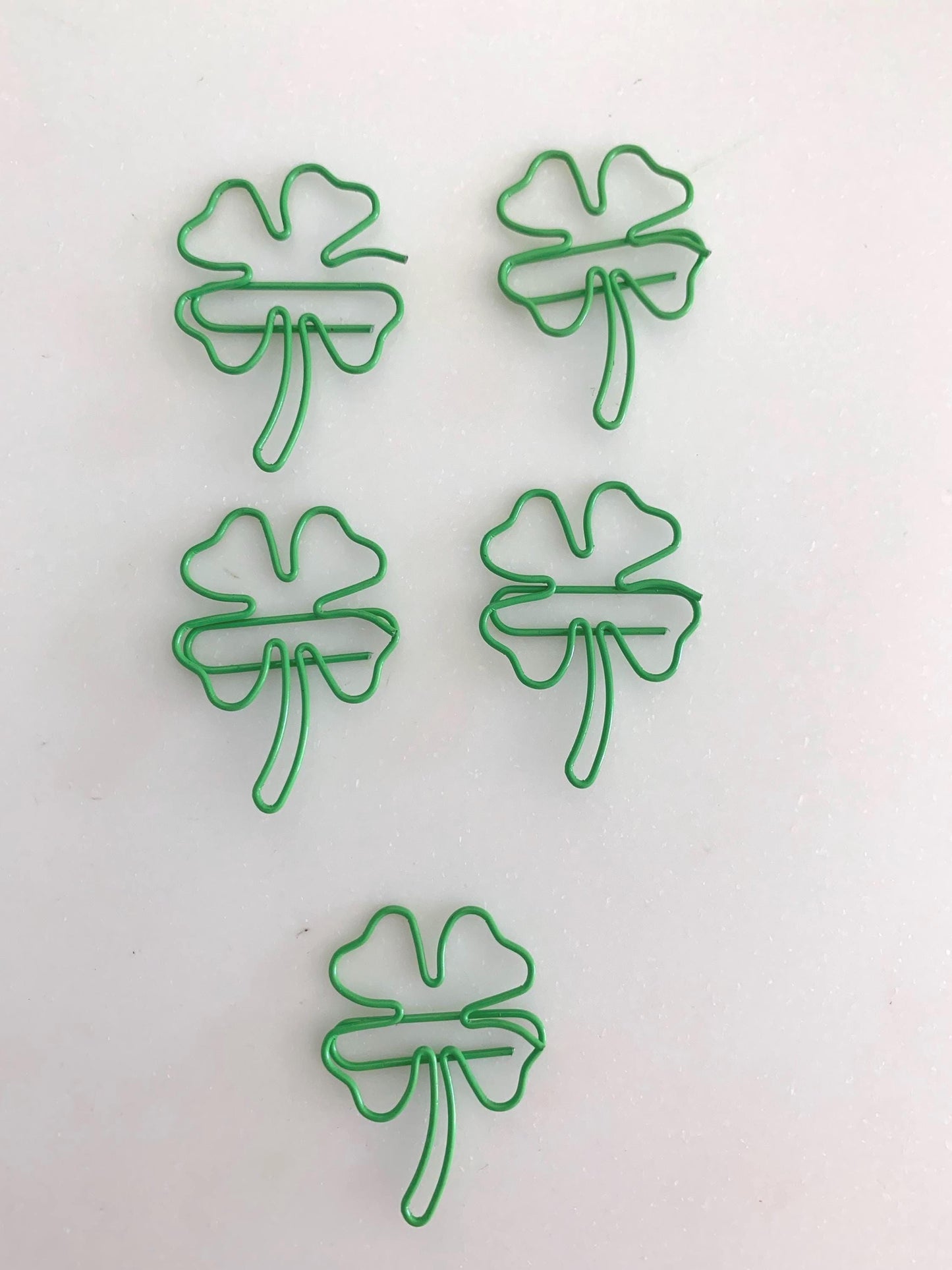 Shamrock Paperclips / 4 leaf clover