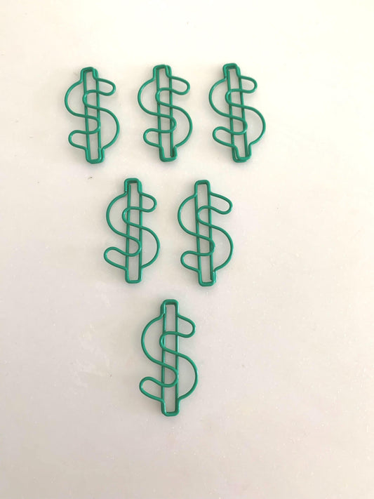 Dollar sign Paperclips / money favours