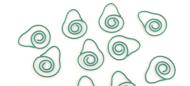Avocado Paperclips students / back to school stationery