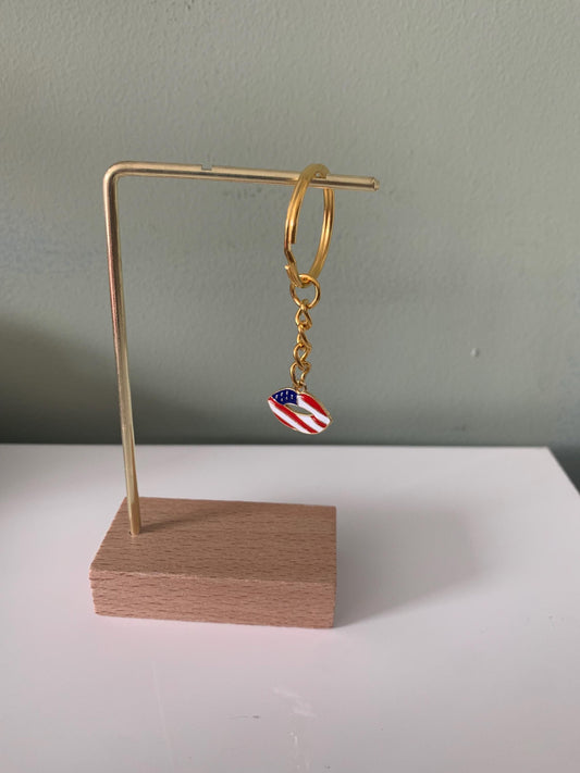 USA flag lips keyring / 4th July gift