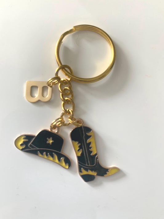 Cowboy keyring personalised / hen do favours