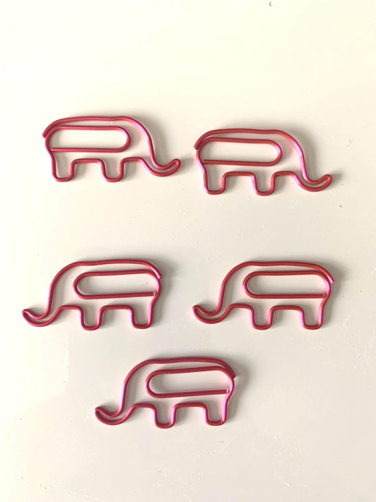 Pink Elephant Paperclips