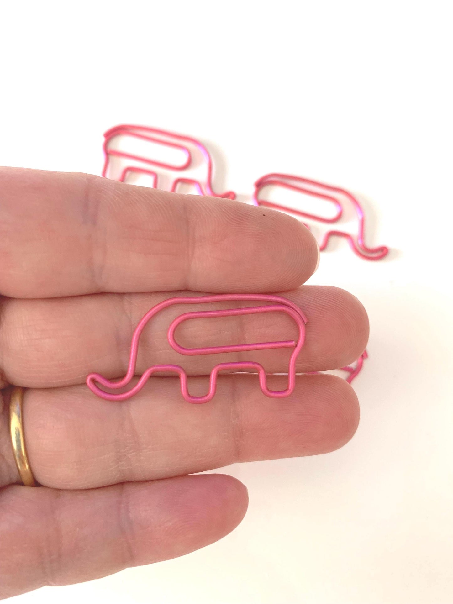 Pink Elephant Paperclips